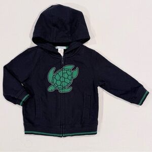 Janie and Jack Turtle Hoodie Boys 18-24M Resort Collection Hooded Sweatshirt